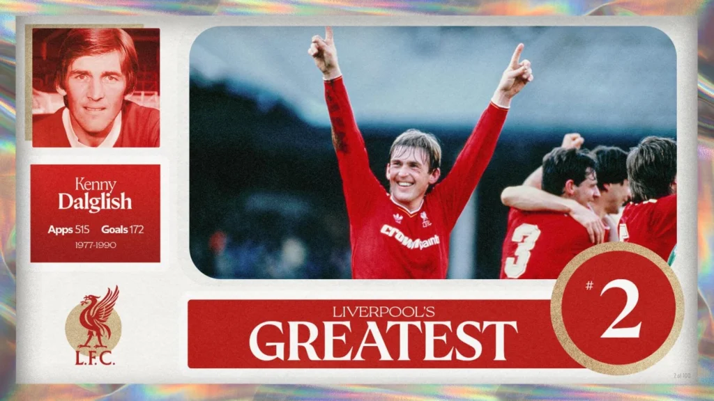 Kenny Dalglish สวมเสื้อ Liverpool สีแดงจริงฉลองชัยชนะ